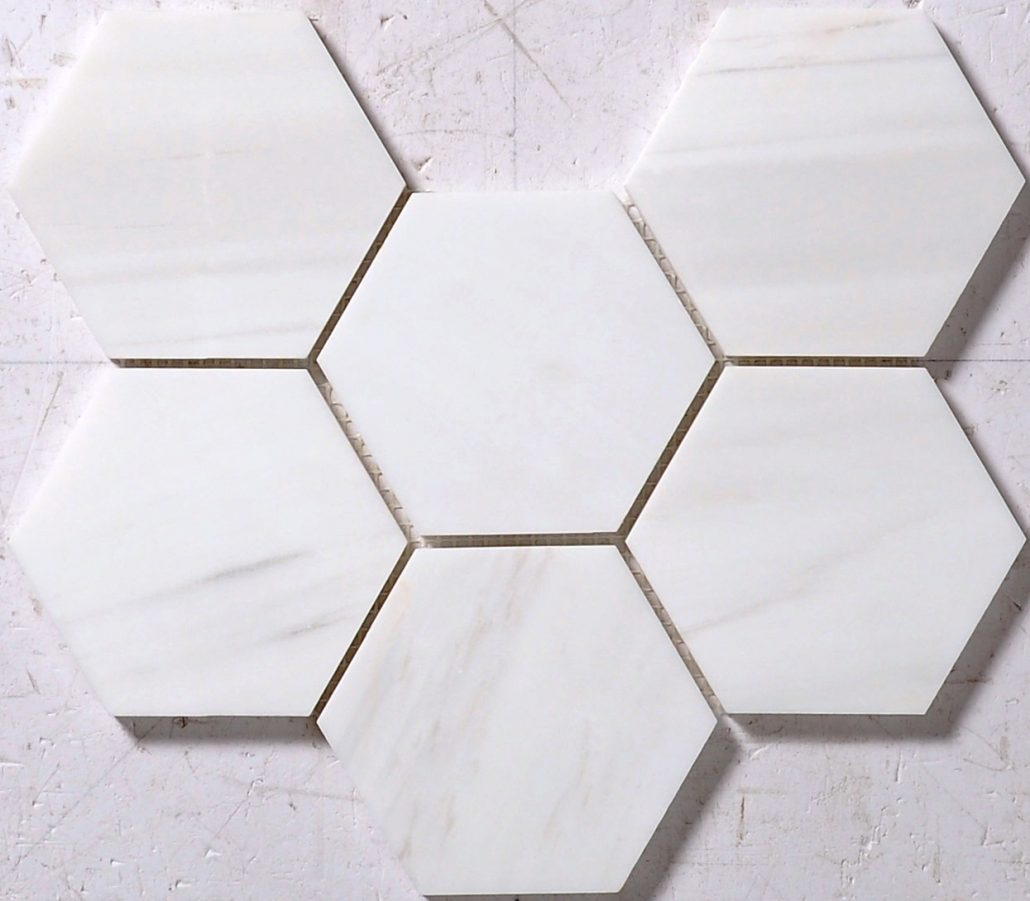 Extractie Redenaar invoer Hexagon Marmer mozaïek - Stonetrack